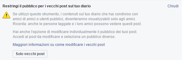 cambiare le impostazioni privacy facebook