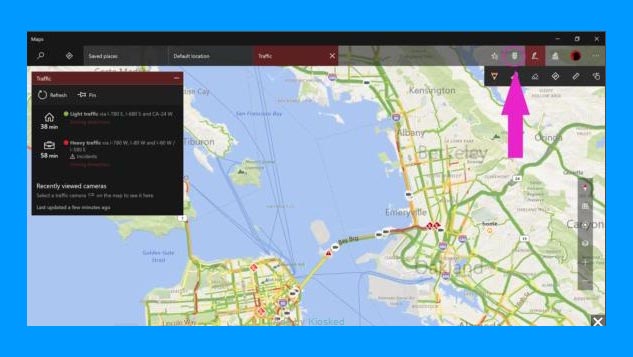 mappe bing windows 10 creators update