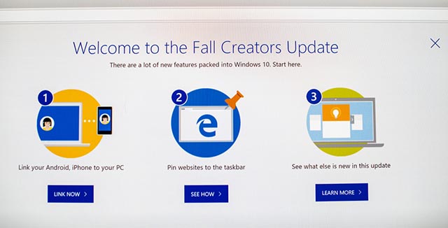 Aggiornamento Windows 10 a Fall Creators Update