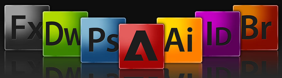 Le icone di alcuni dei programmi Adobe