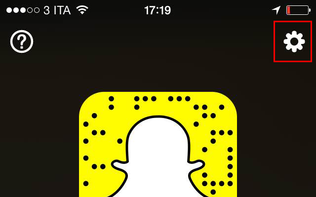 Accedere alle impostazioni di Snapchat