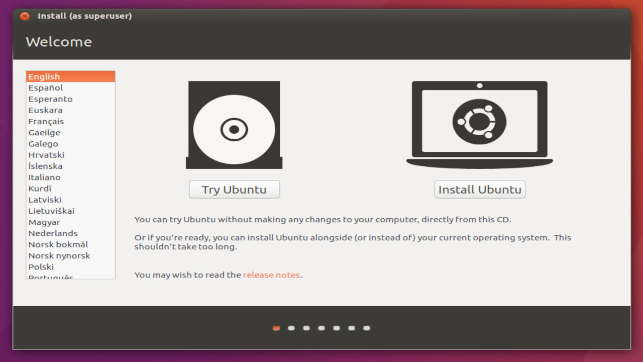 try ubuntu