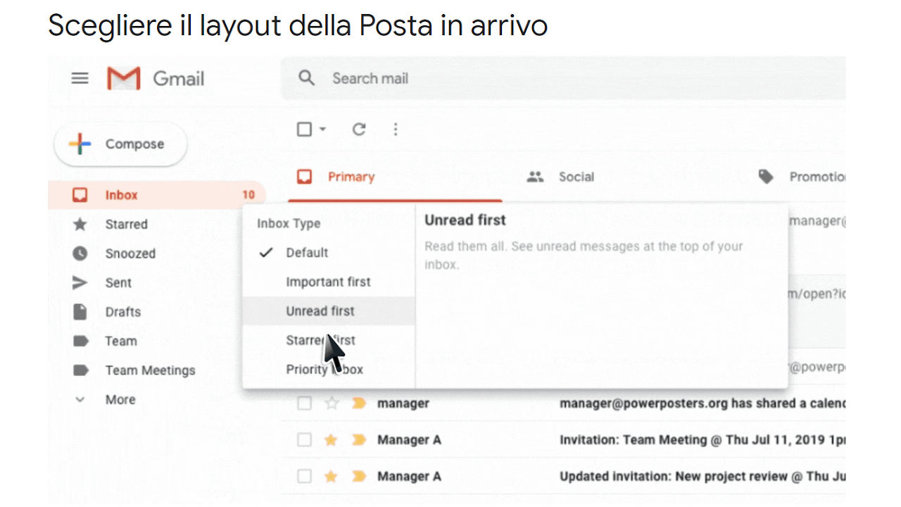 gmail layout