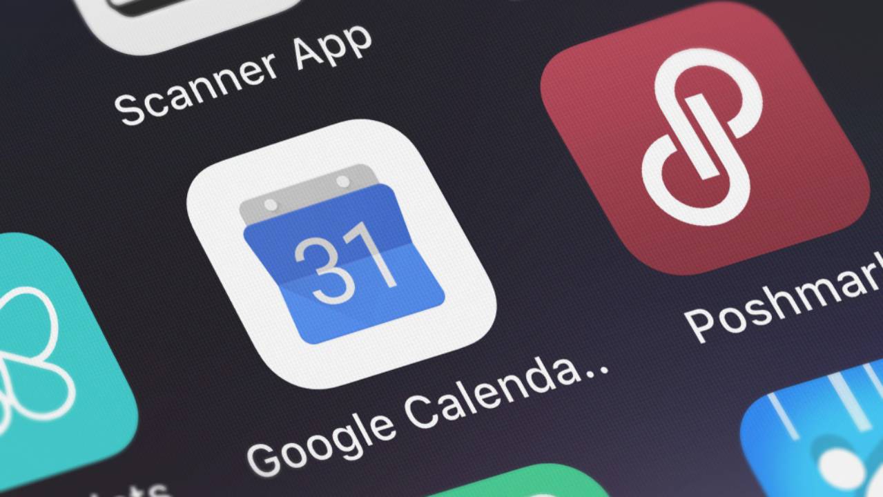 Google Calendar app icona su smartphone