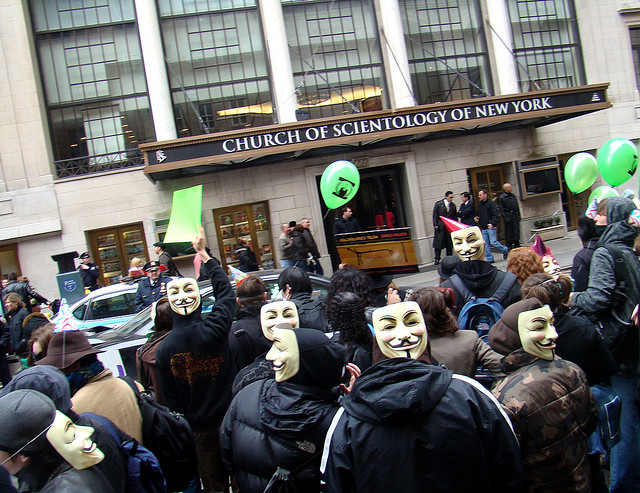 Un'immagine delle proteste davanti alla sede di New York