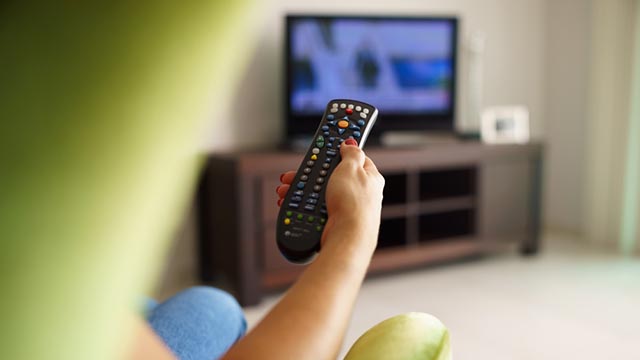 Televisore e telecomando