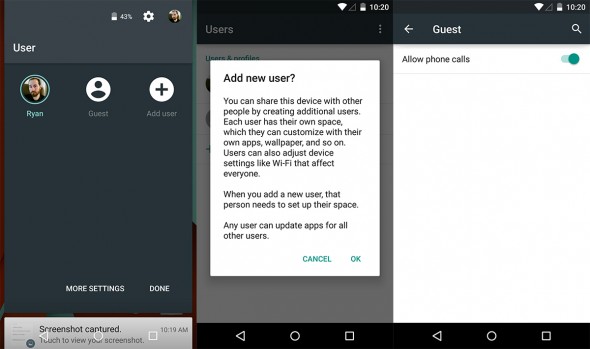 Gestione del sistema multiutente con Android Lollipop