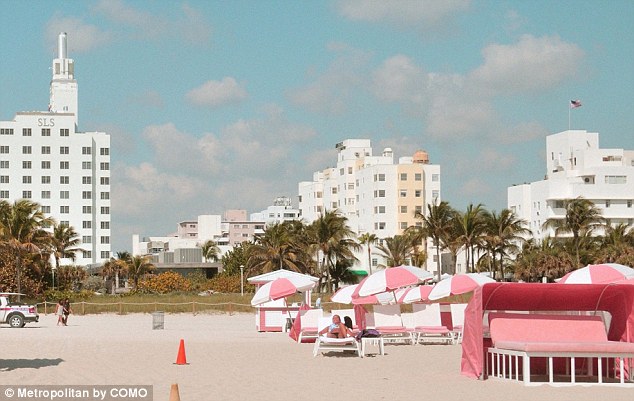 La spiaggia del Metropolitan di Miami, una delle strutture prenotabili con Hotelied