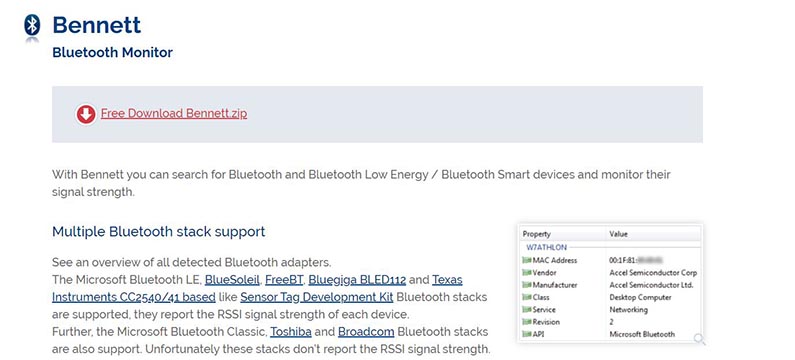 bluetooth monitor