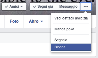 Bloccare su Facebook