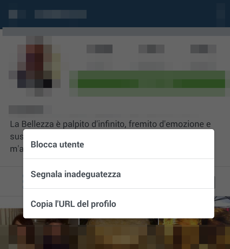 Bloccare su Instagram