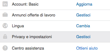 Sbloccare su LinkedIn