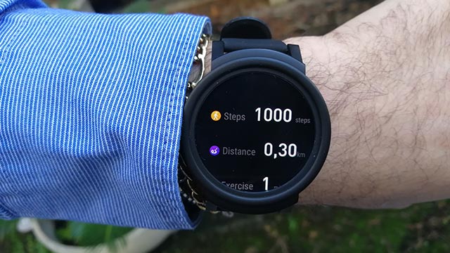 Le funzionalità di fitness del Ticwatch E