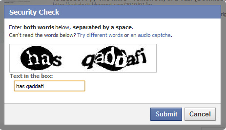 Captcha Facebook