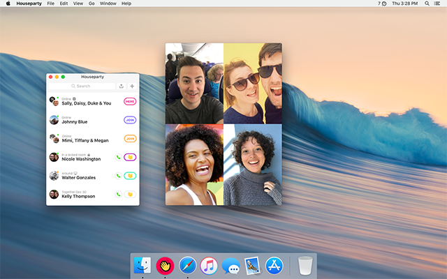 Houseparty su Mac