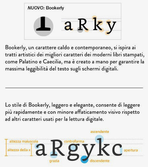 Il nuovo font Bookerly