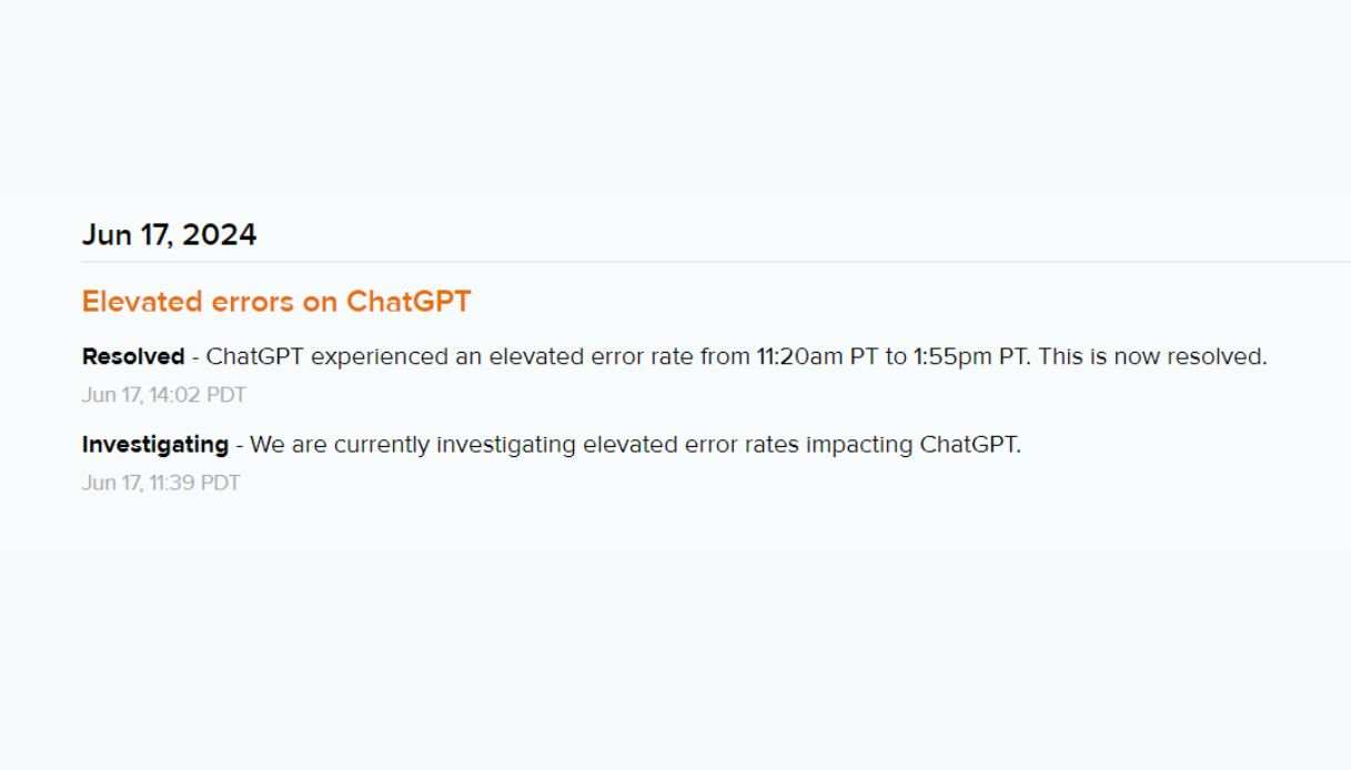 ChatGPT erorre