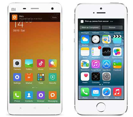 Stesso sistema di notifica per MIUI 6 e iOS 8