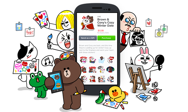 Screenshot del Line Store