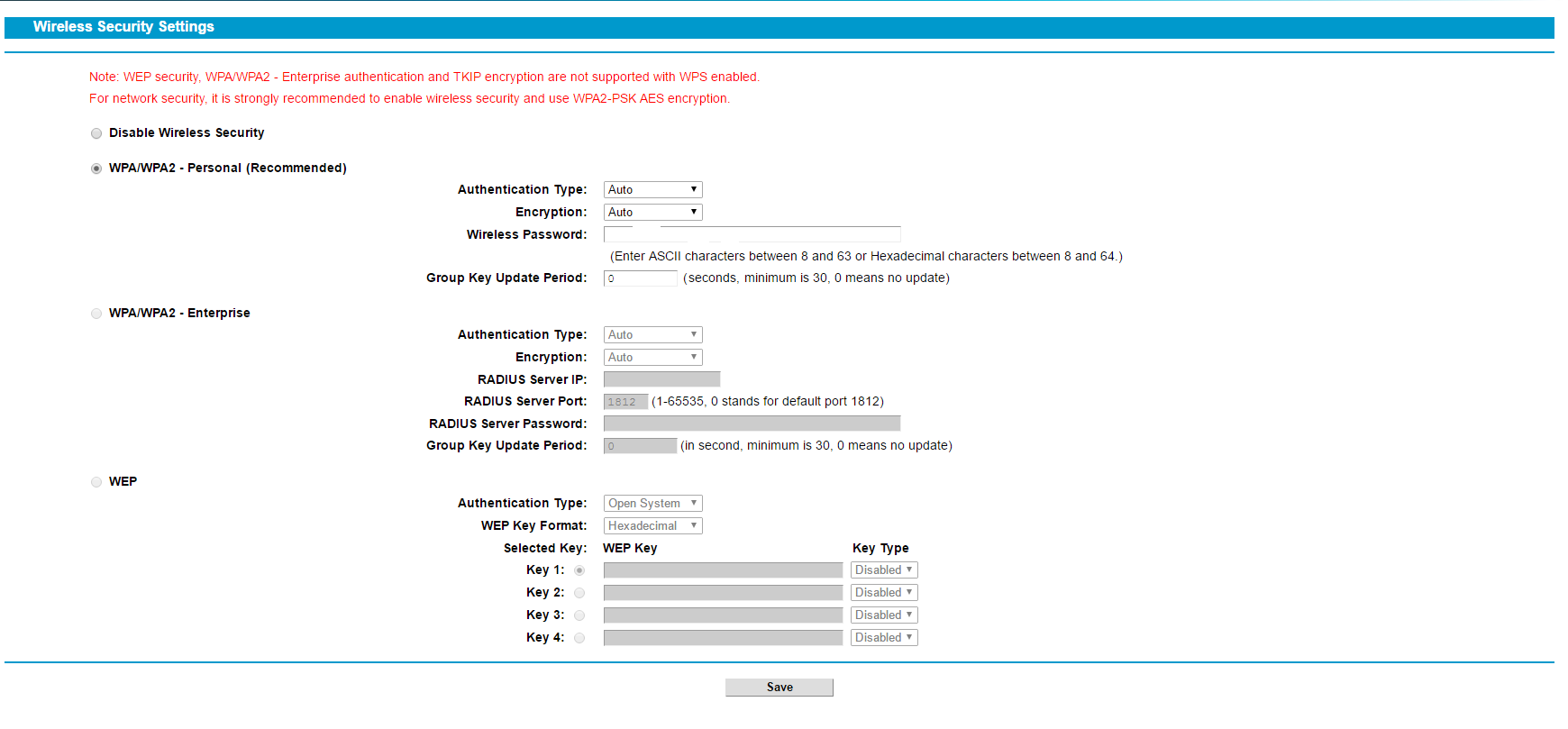 cambiarw pass dal router