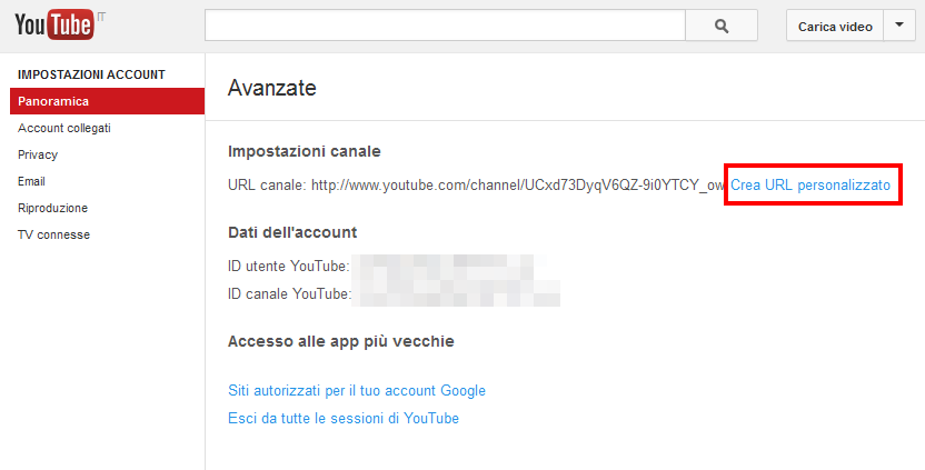 Canale YouTube