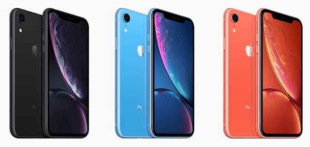 iPhone Xr in tre colorazioni