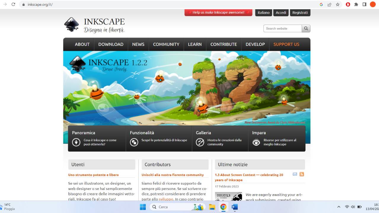 home page sito Inkspace
