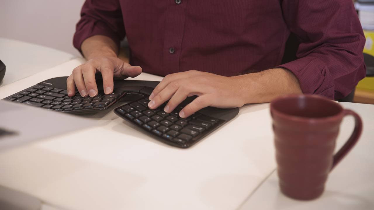 tastiera ergonomica smartworking
