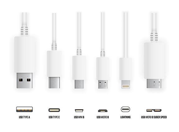 Tutte le varie tipologie di connettori USB