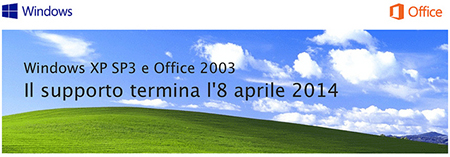 Fine supporto per Windows XP