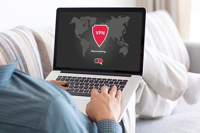 Computer con connessione VPN