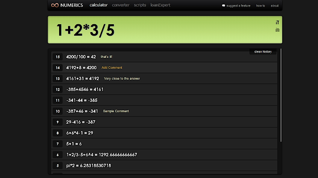 numerics calculator