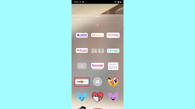 instagram sticker slider emoji