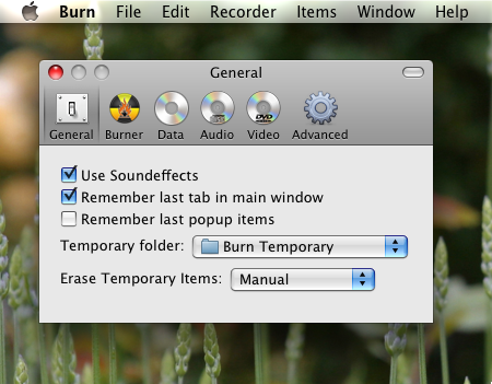 Burn OSX