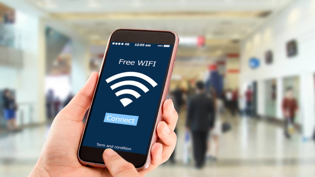 free wifi in uno spazio pubblico