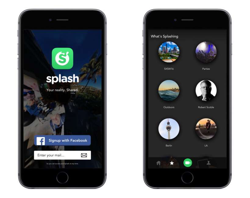 splash app video 360°
