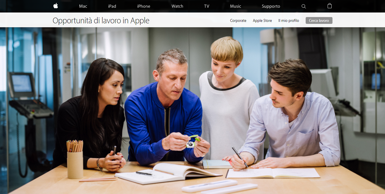 trovare lavoro apple