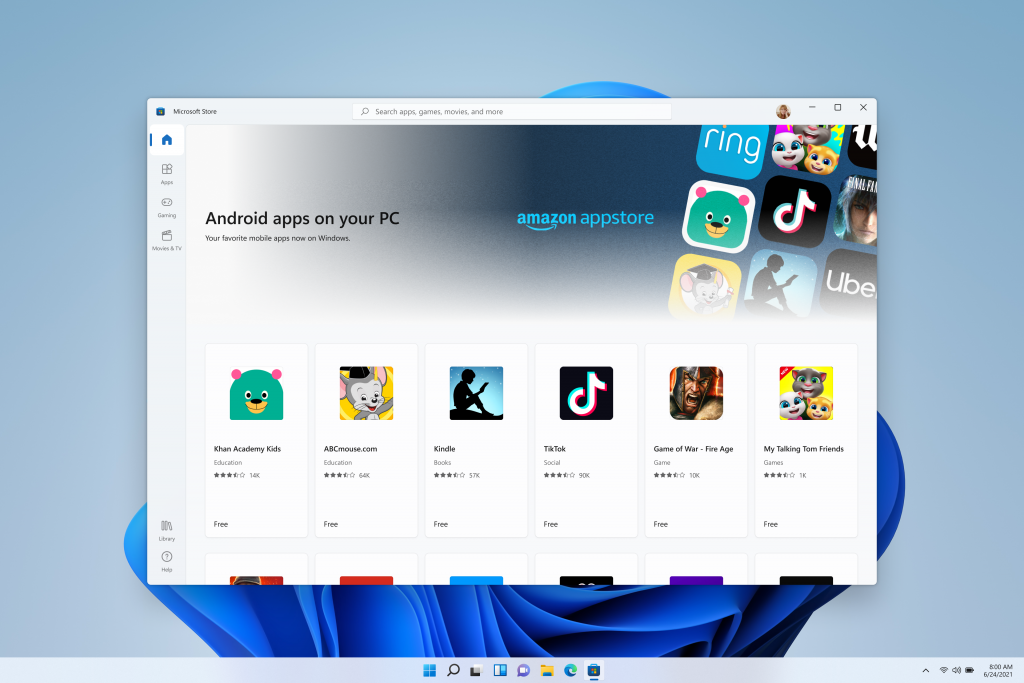 windows 11 app android