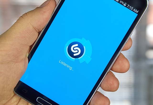 Ascolto musica Shazam