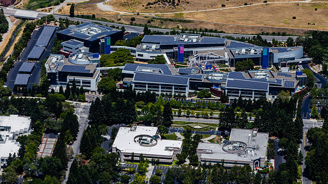 Googleplex dall'alto