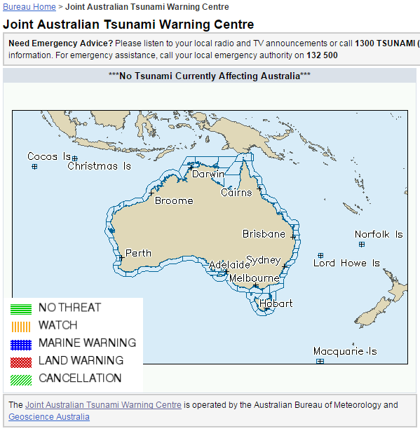 Australian tsunami warning centre
