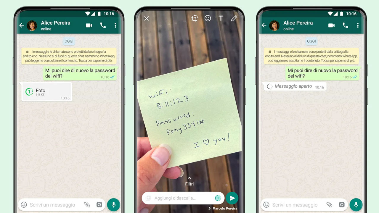 whatsapp visualizza una volta