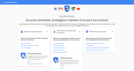 Google account personale