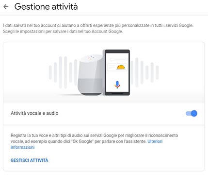 regstrazioni audio