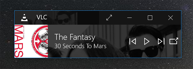 Il mini player di VLC per Windows 10