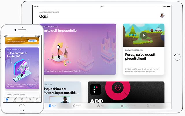 L'App Store su iPhone e iPad