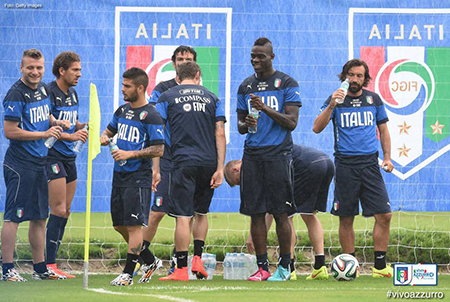 Gli azzurri si allenano in Brasile