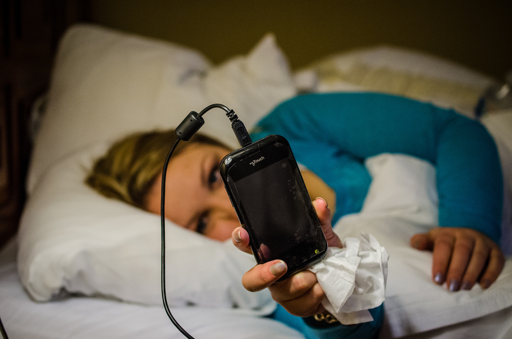 Smartphone a letto