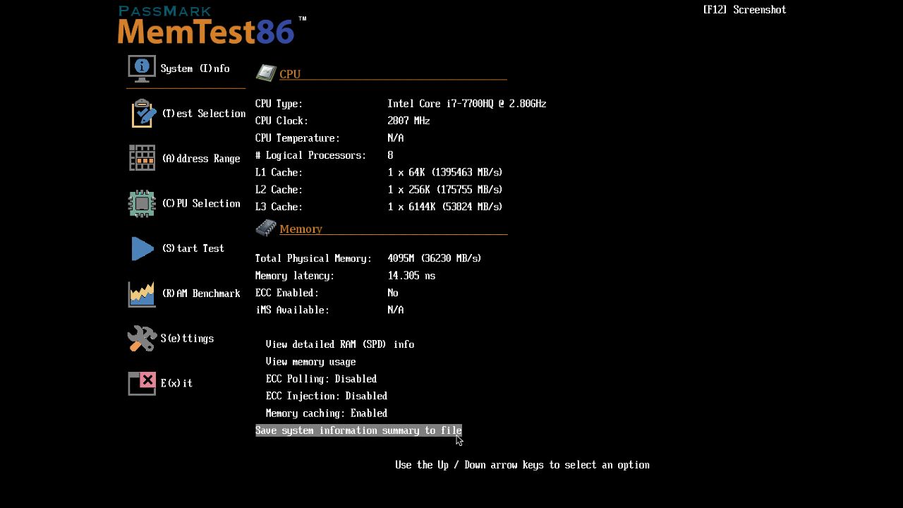 memtest86 diagnostica memoria ram