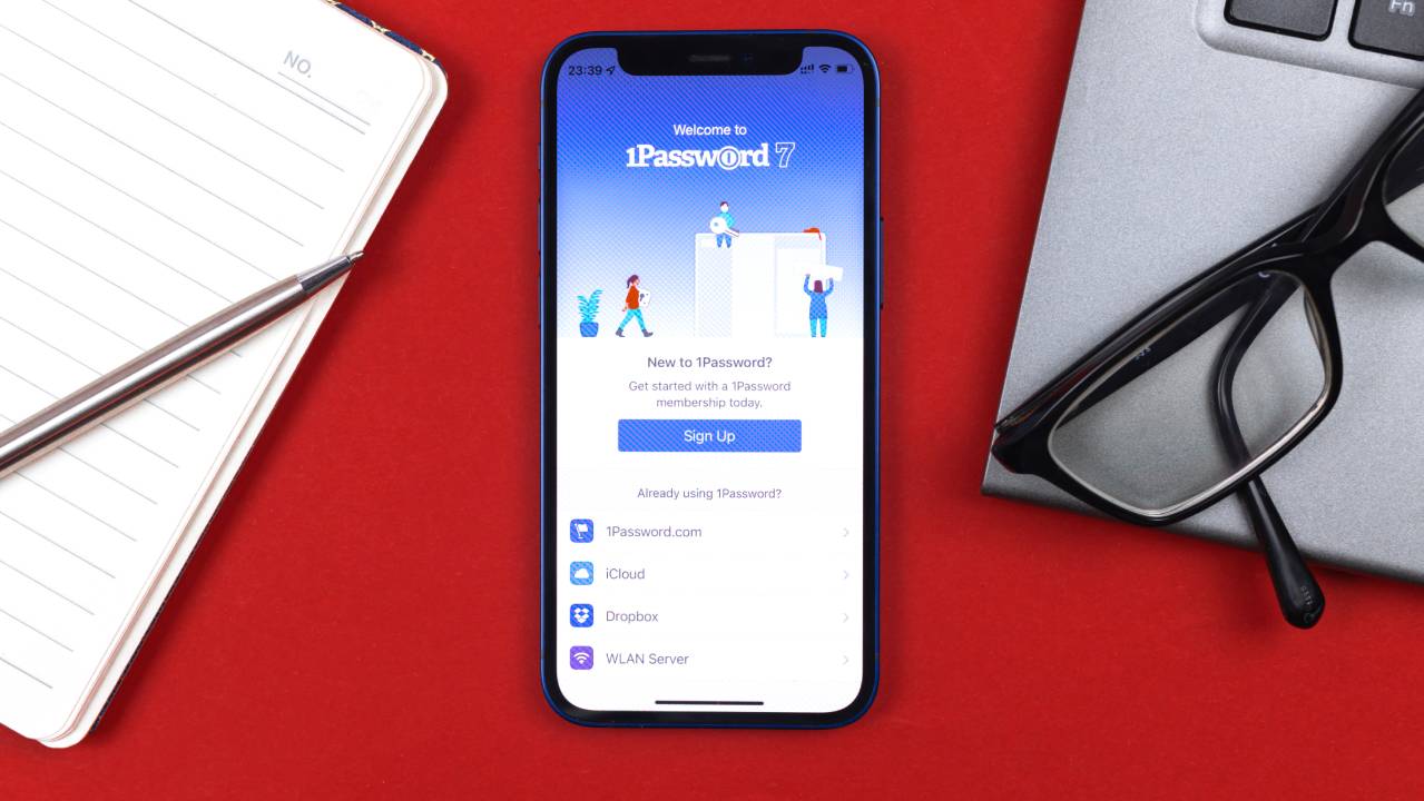 schermata home del sito 1Password da mobile